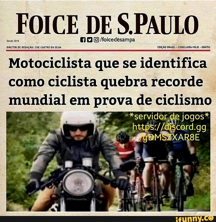 FOICE DE PAULO /foicedesampa DIRETOR DE REDAÇÃO CHE CASTRO DA SVA
