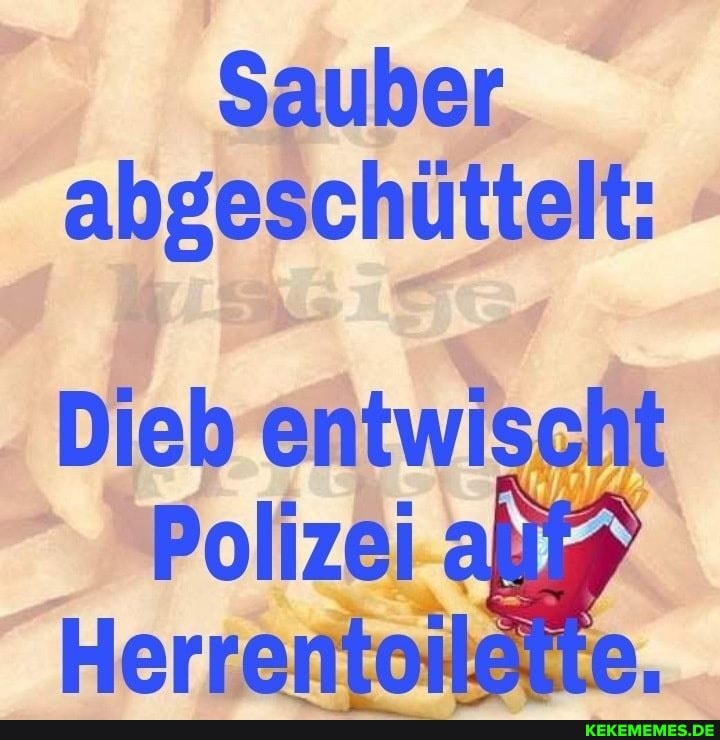 Sauber abgeschüttelt:
Dieb entwischt
Polizei
Herrentoil