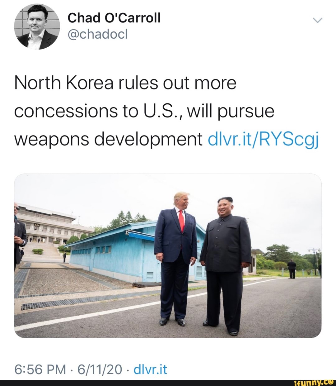 North Korea rules out more
concessions to U.S., will pursue
weapons development dlvr.it/RYScoj