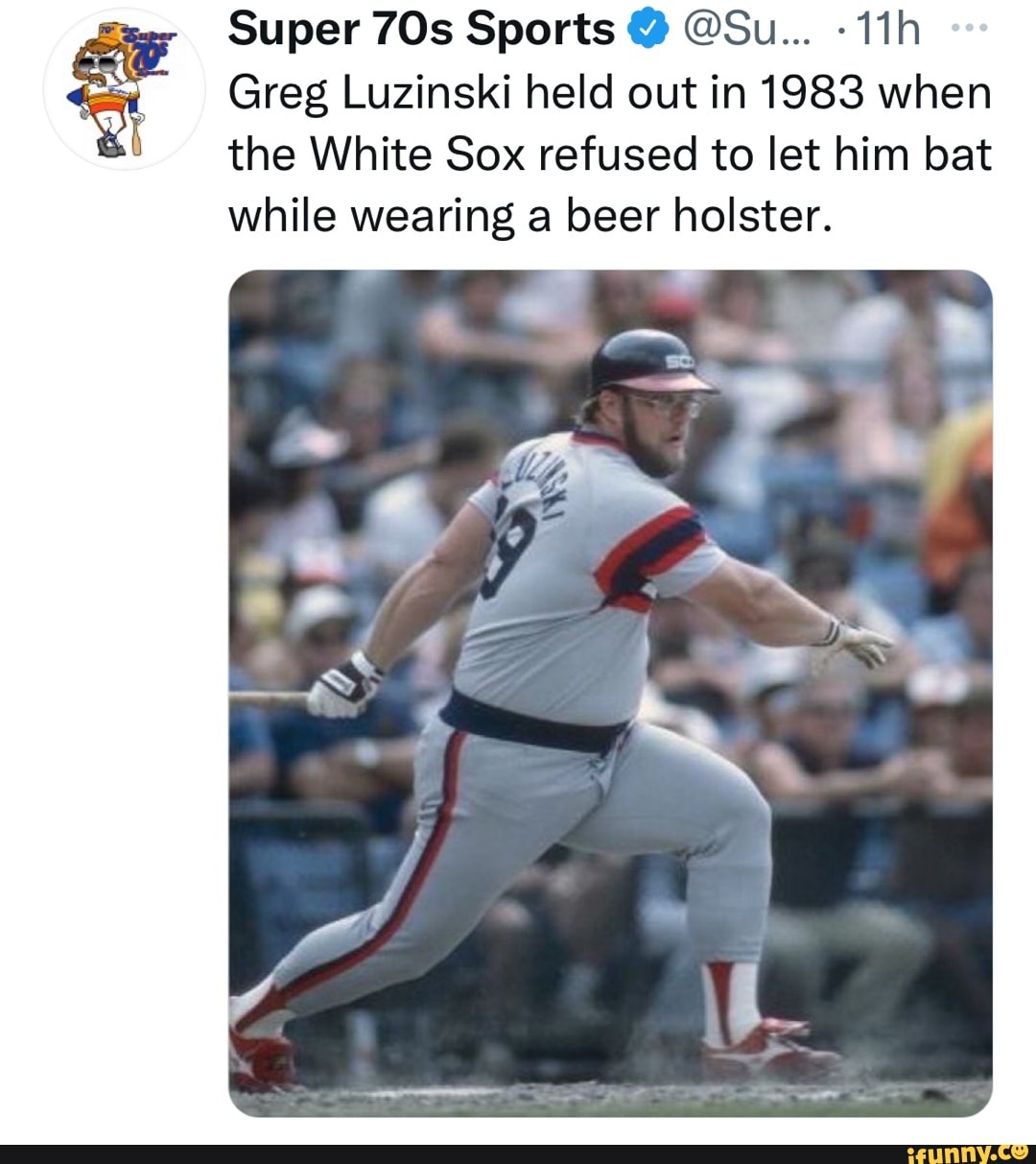 Super 70s Sports on X: Greg Luzinski held out in 1983 when the