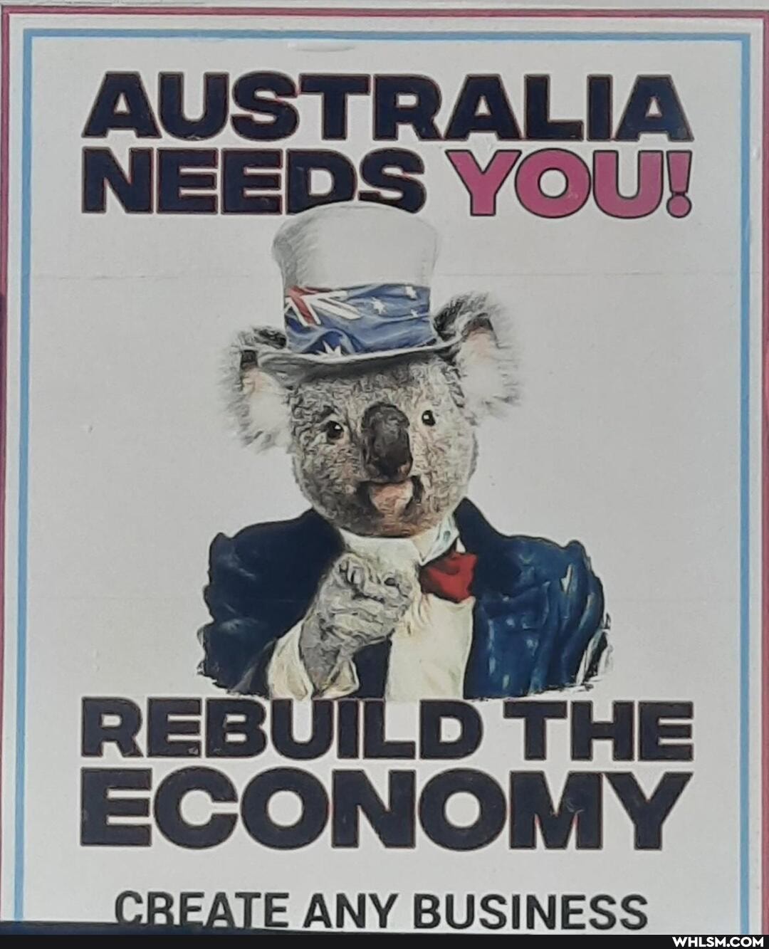 AUSTRALIA NEEDS
SSS
REBUILD THE ECONOMY
CREATE ANV RIICINECC