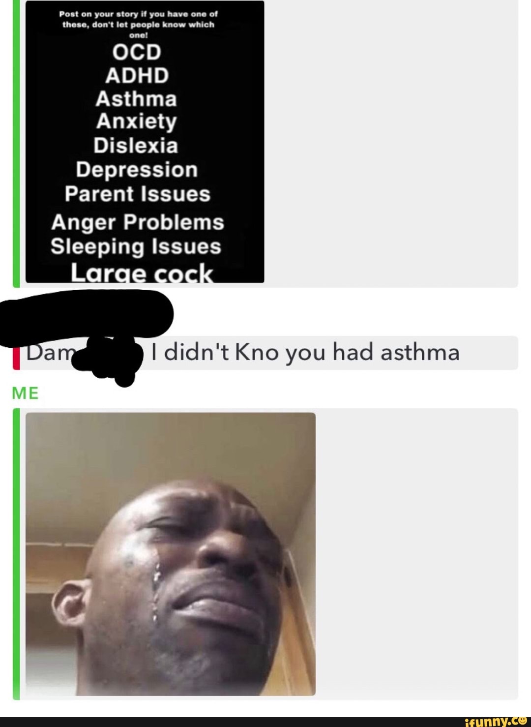 OCD
Asthma
PAN
Dislexia
Depression
Parent Issues
Anger Problems
Sleeping Issues