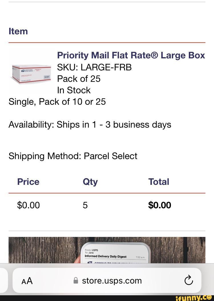 Priority Mail Flat Rate® Large Box - LARGEFRB