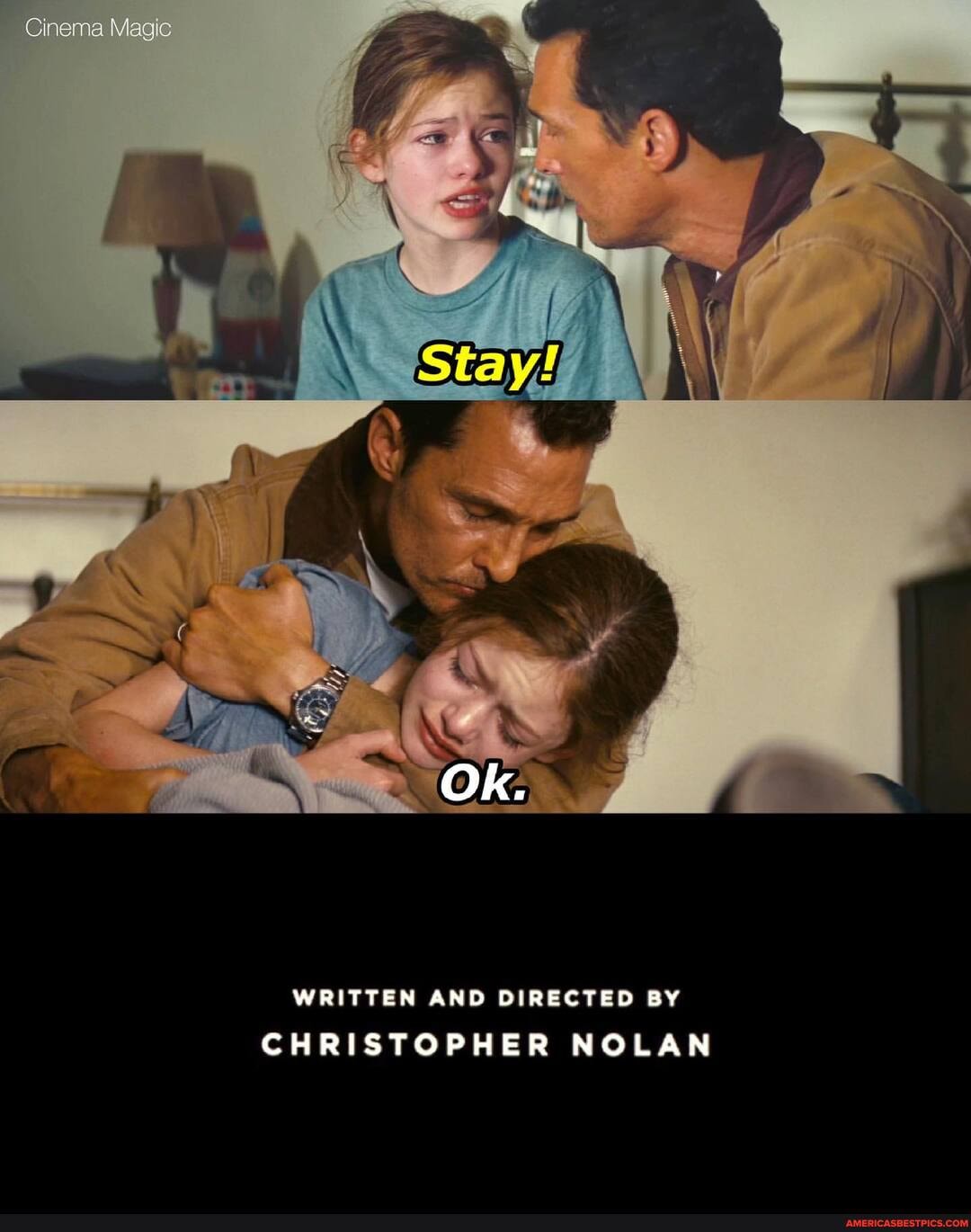 Cneina
Ok.
WRITTEN AND DIRECTED BY
CHRISTOPHER NOLAN
