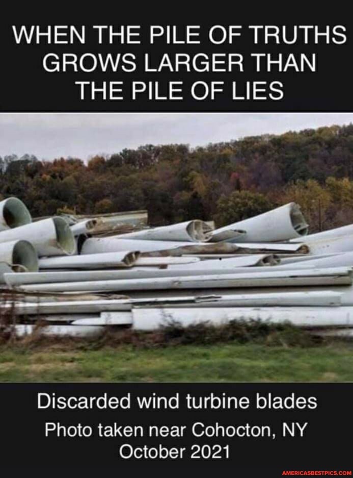 WHEN THE PILE OF TRUTHS GROWS LARGER THAN THE PILE OF LIES Discarded