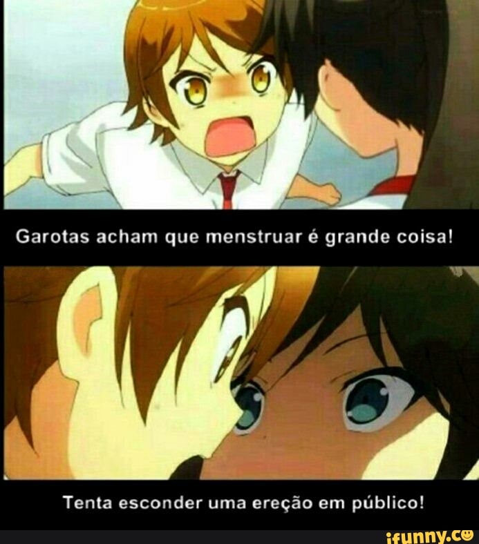 Tenta esconder uma ereção em público!