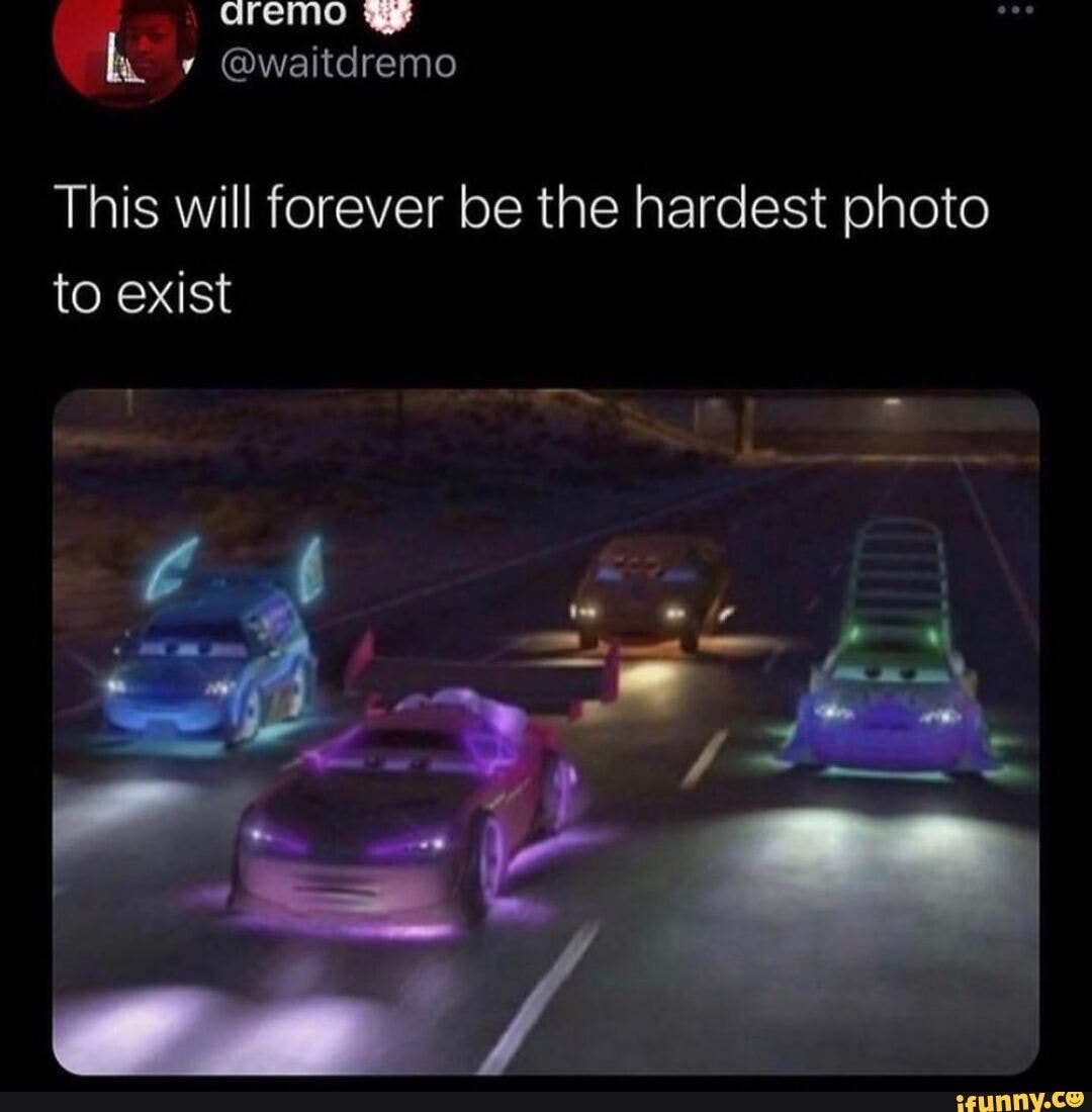 This will forever be the hardest photo to exist