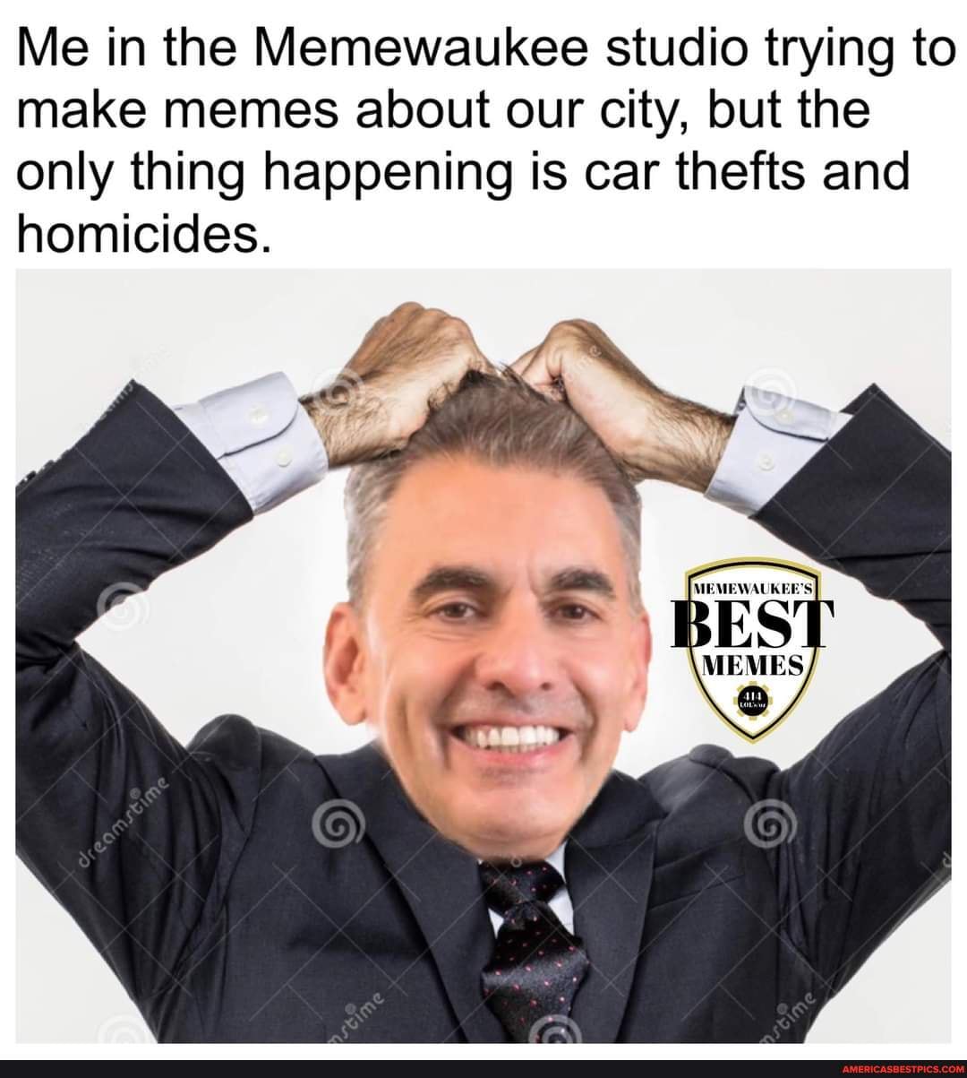 Me in the Memewaukee studio trying to make memes about our city, but