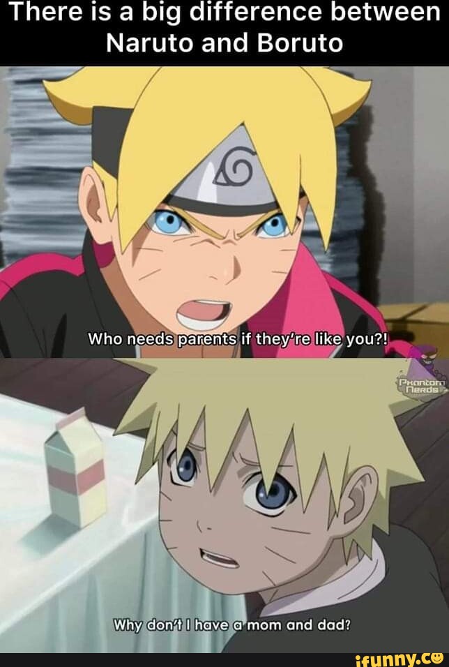 Wholesome version of the Naruto vs Boruto episode memes : r/Boruto