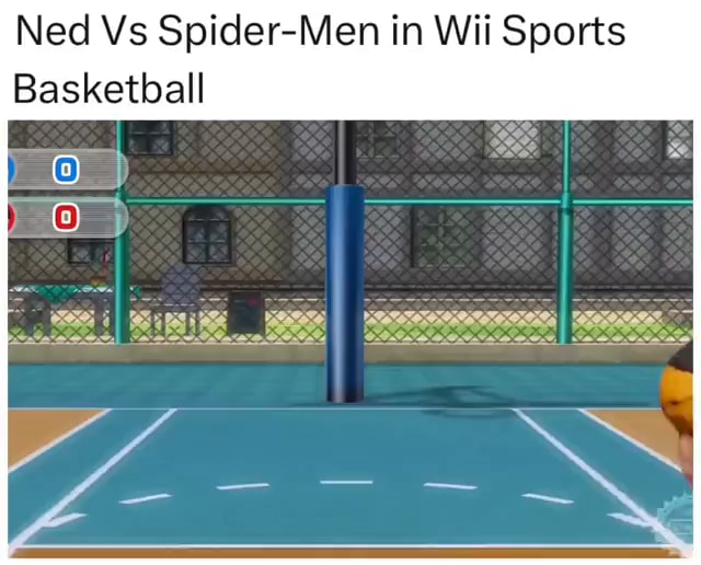 Ned vs. Spider-Men in Wii Sports Basketball 