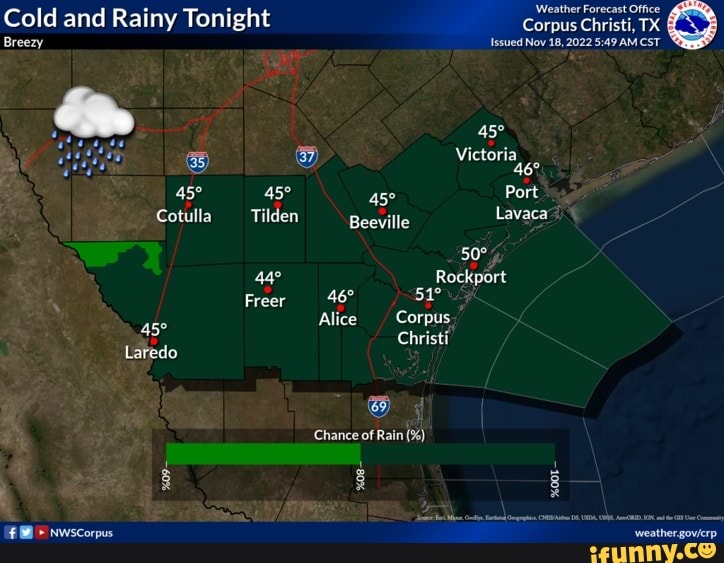 Cold and Rainy Tonight Breezy Cotulla Laredo Weather Forecast Office