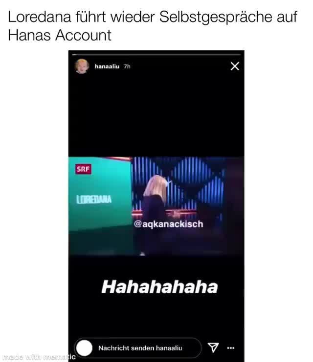 Loredana führt wieder Selbstgespräche auf Hanas Account