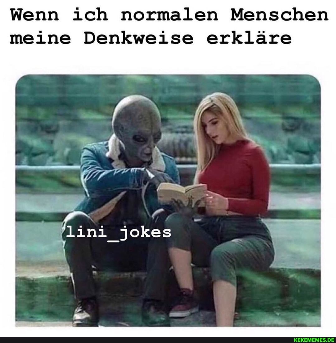 Wenn ich normalen Menschen meine Denkweise erkläre
lini jokes