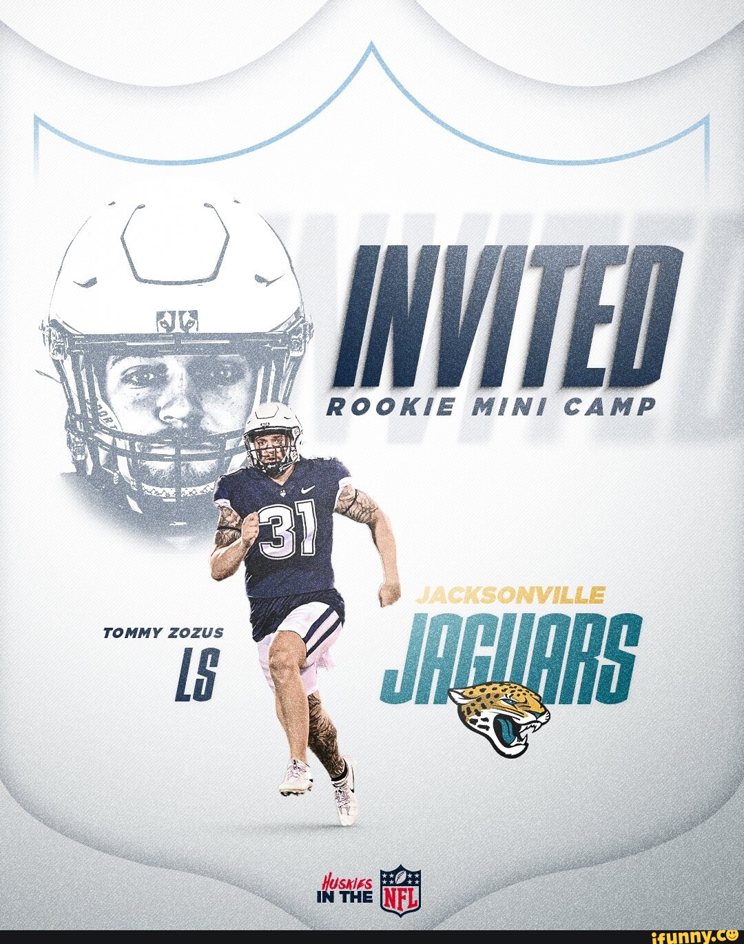 INVITED ROOKIE MINI CAMP JACKSONVILLE TOMMY ZOZUS iFunny