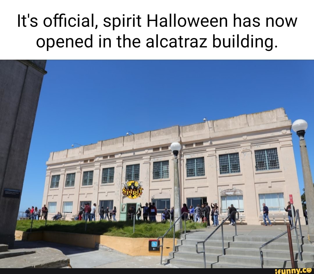 It's official, spirit Halloween has now opened in the alcatraz building