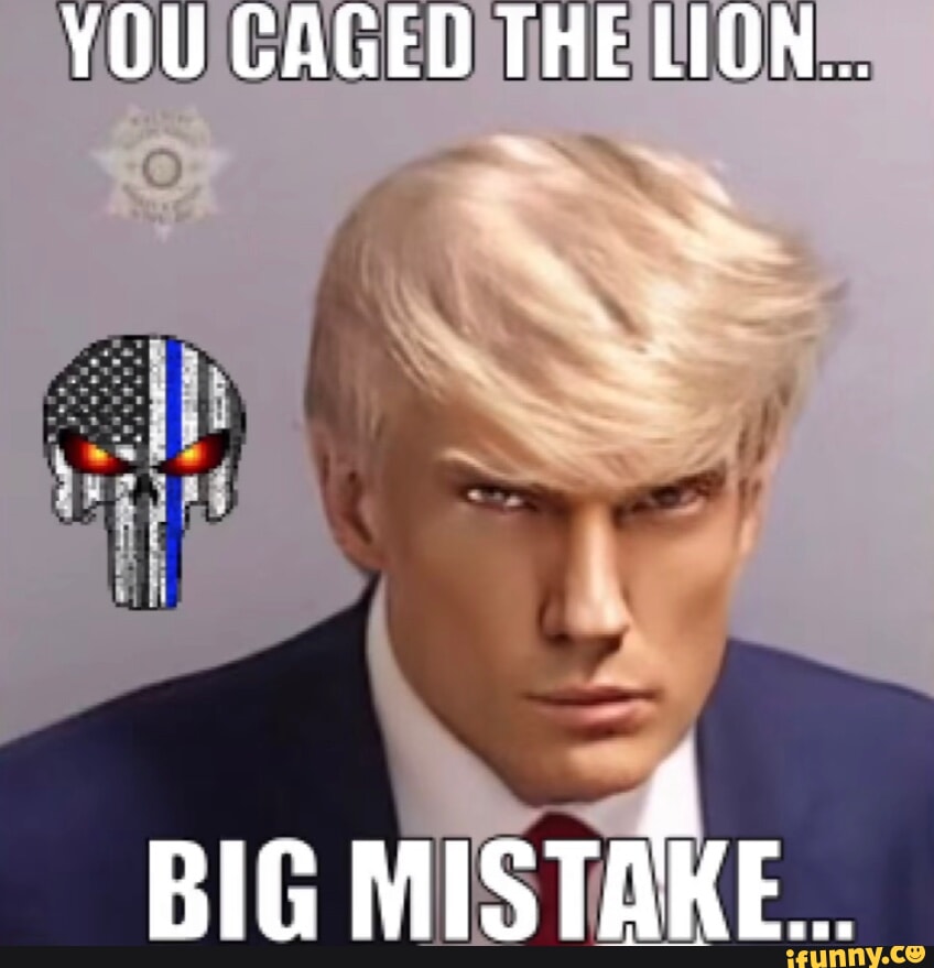 YOU CAGED THE LION... BIG MISTAKE... - iFunny