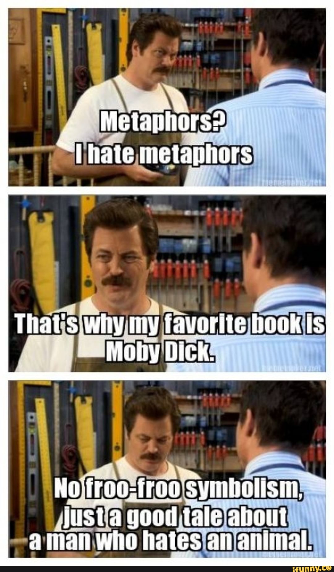 Moby dick ron swanson