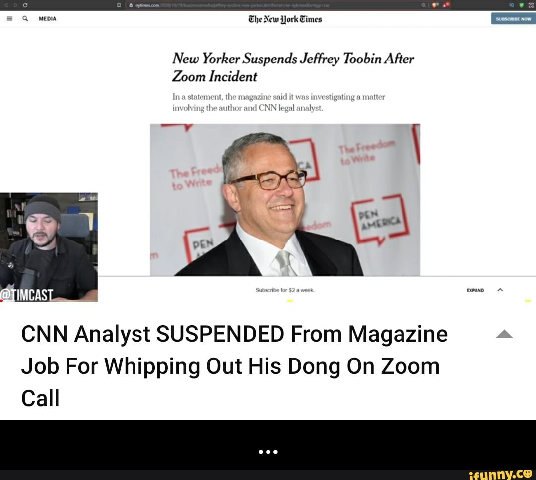 cnn legal analyst jeffrey toobin zoom video