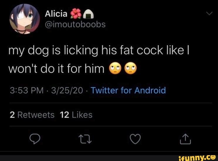 Licking Cock Twitter