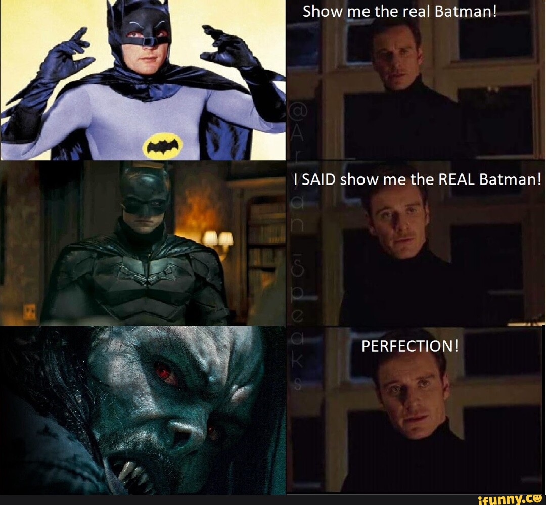 Show me the real Batman! I SAID show me the REAL Batman! PERFECTION ...