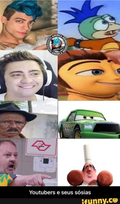 Youtubers seus sósias - Youtubers e seus sósias