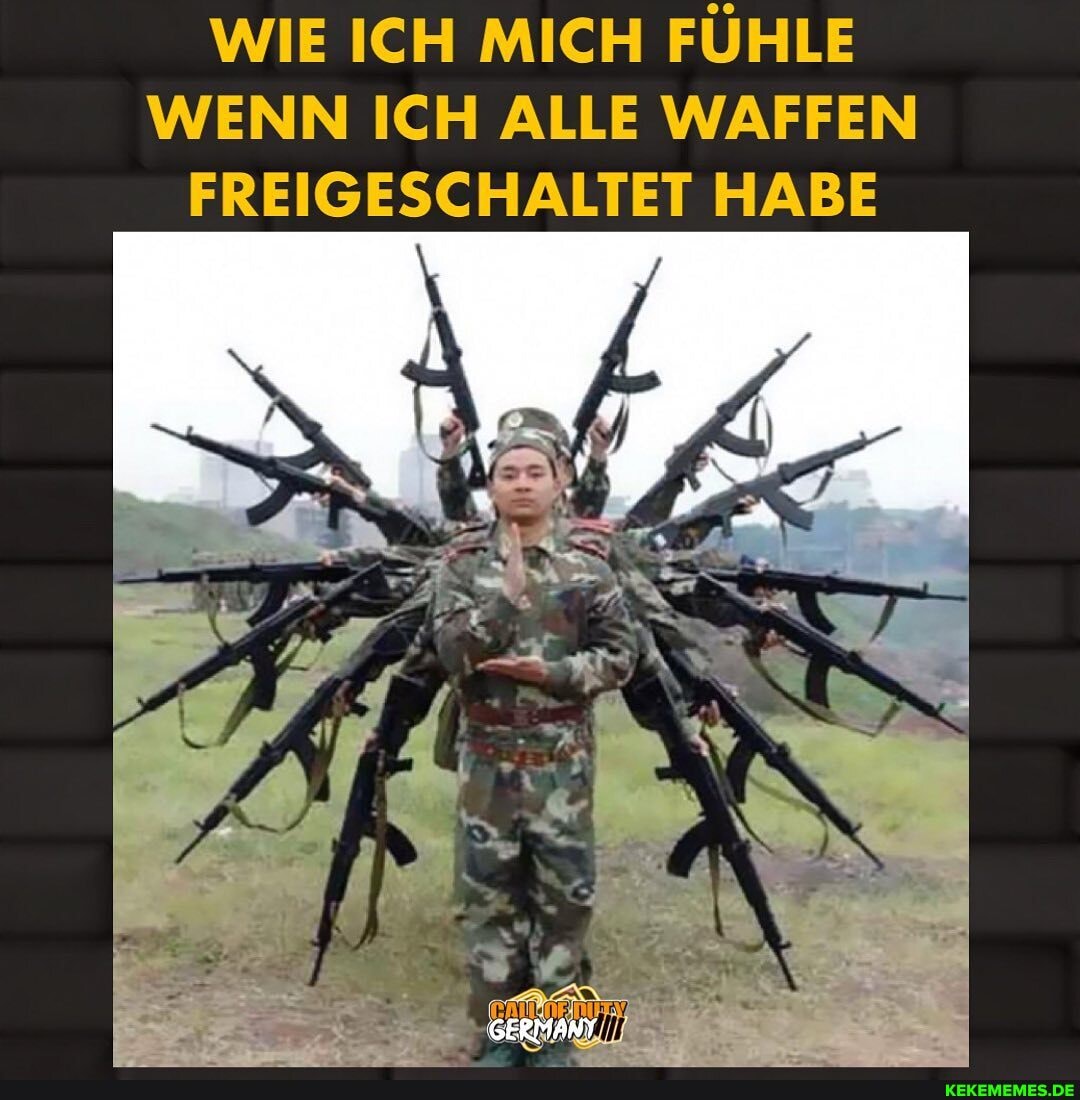 WIE ICH MICH FÜHLE WENN ICH ALLE WAFFEN FREIGESCHALTET HABE