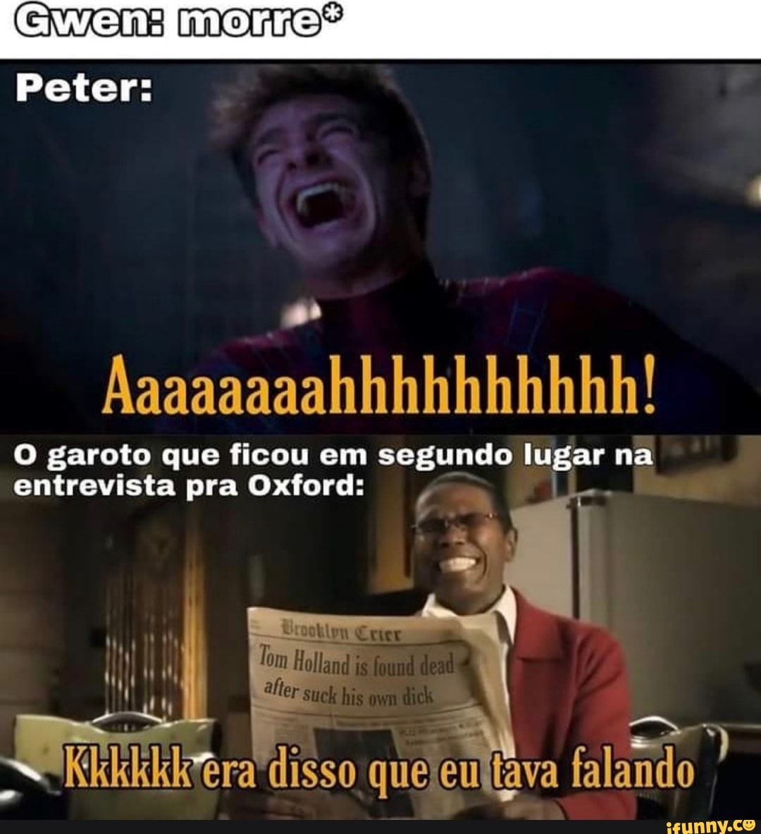 Peter:
O garoto que ficou em segundo lugar na entrevista pra Oxford:
Kkkkkktera disso que falando