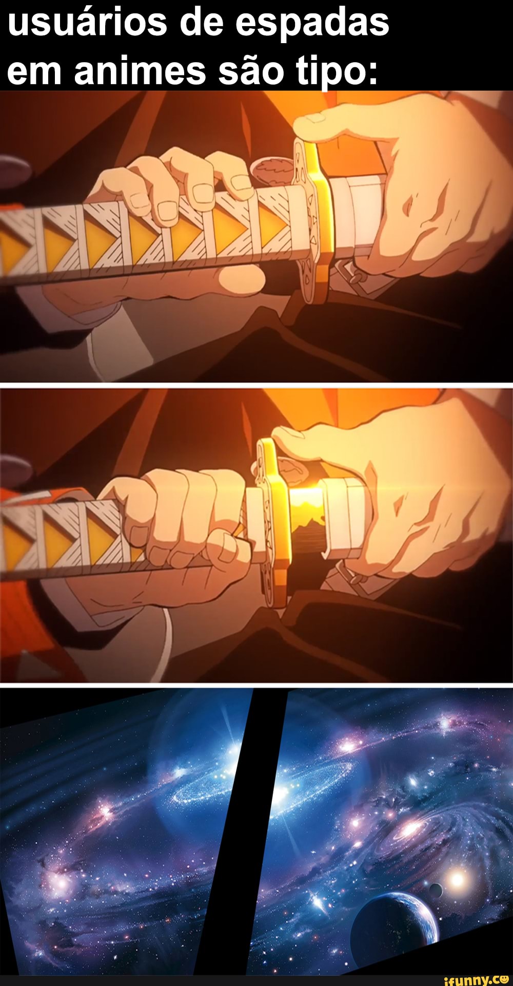 usuários de espadas em animes são tipo: