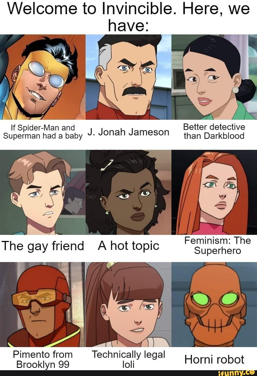 Welcome to Invincible. Here, we have: If Spider-Man and J. Jonah Jameson  Better detective Superman