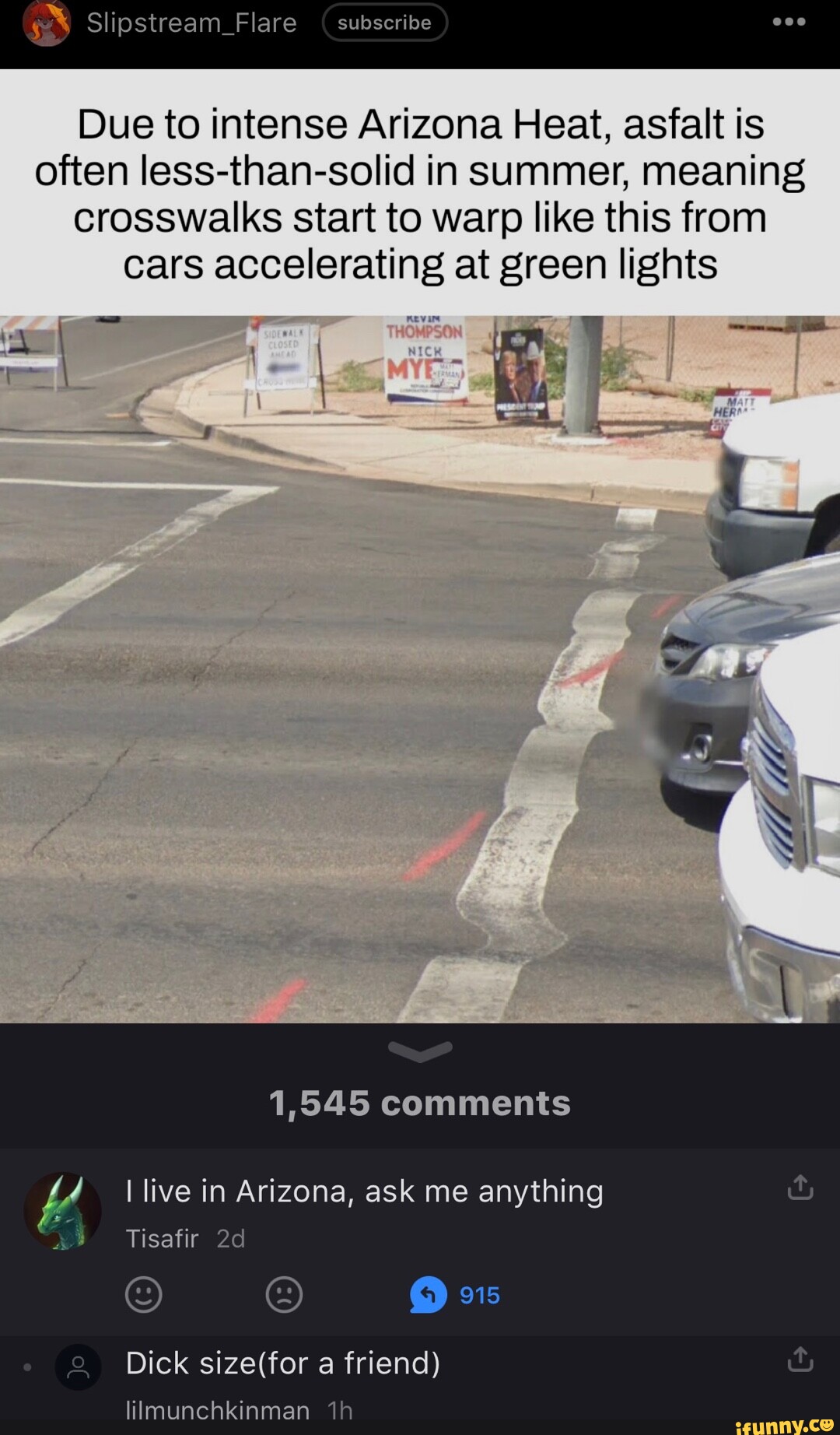 GS Slipstream_Flare ( subscribe Due to intense Arizona Heat, asfalt is