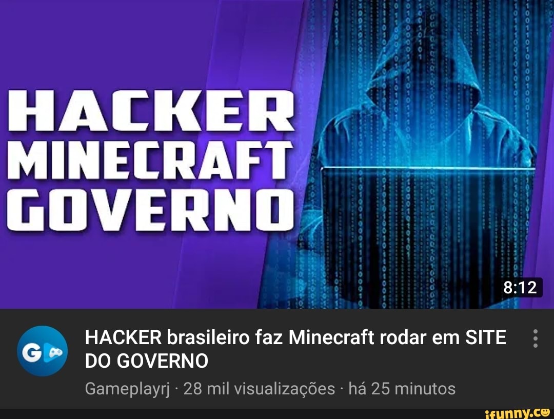 HALKER
MINECRAFT po GOVERNO
Gameplayrj 28 mil visualizações ha 25 minutos