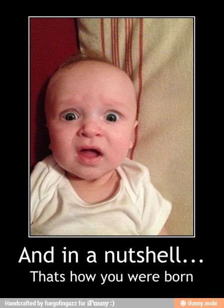 And in a nutshell...
Thats how you were born - And in a nutshell...
Thats how you were born