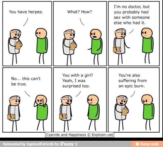 true.
surprised TS
ana
[Cyanide and Happiness © Explosm.net
AS suffering from
be