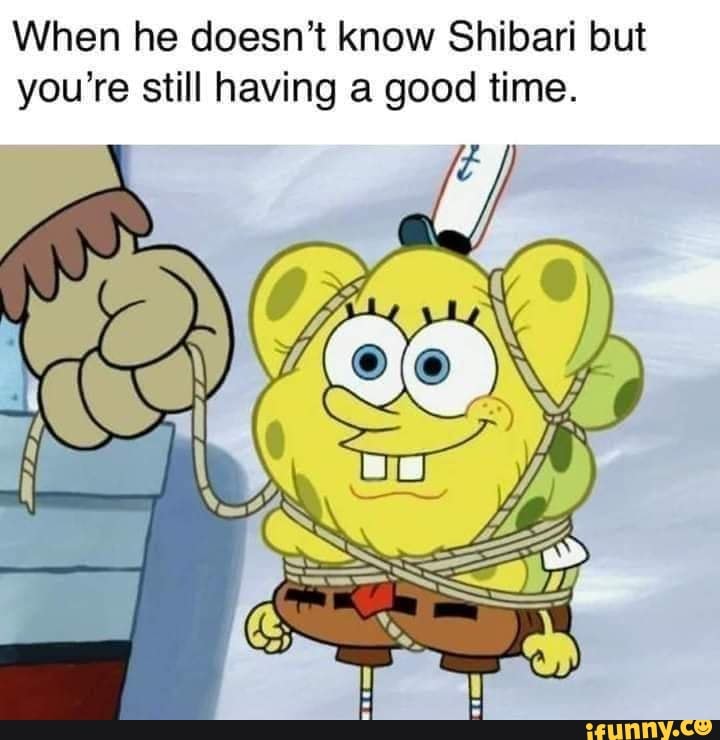 When he doesn't know Shibari but you're still having a good time. - iFunny