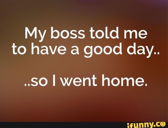 Dad Joke Mini-Dump - My boss told me to have a good day. .so I went ...