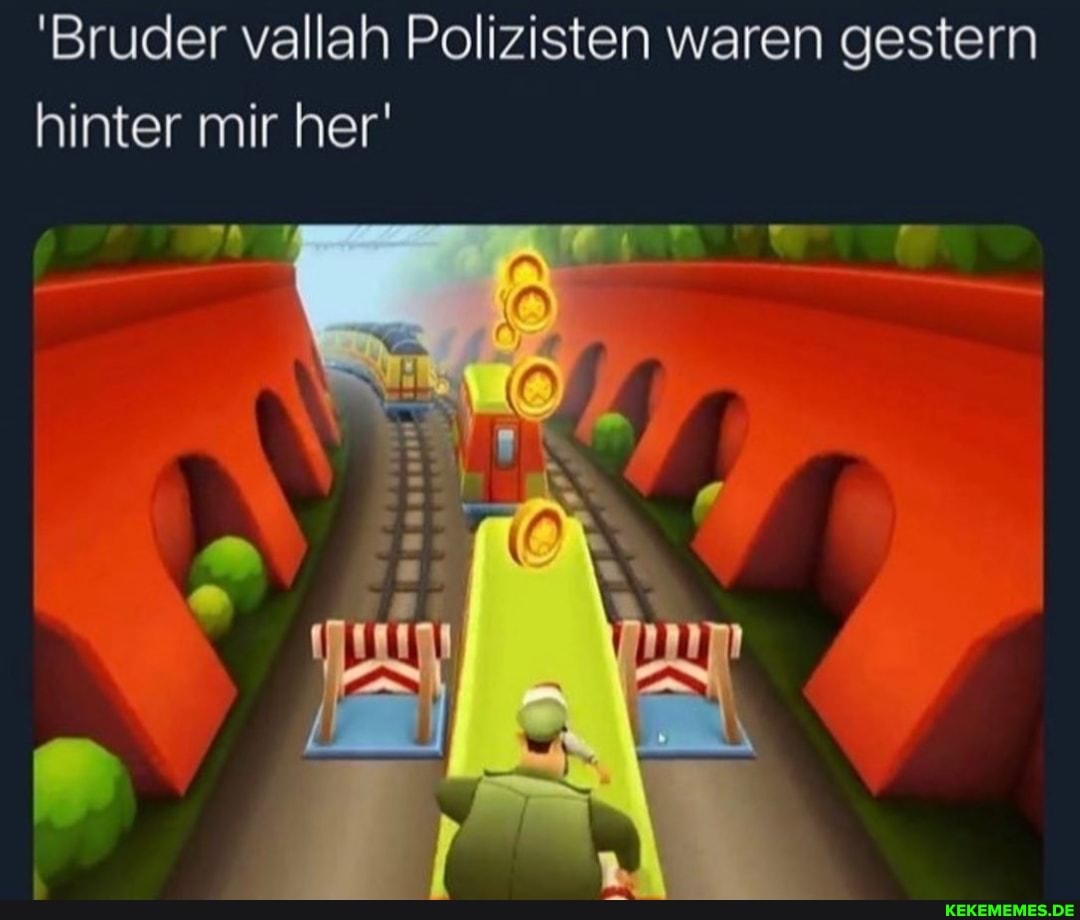 'Bruder vallah Polizisten waren gestern hinter mir her'