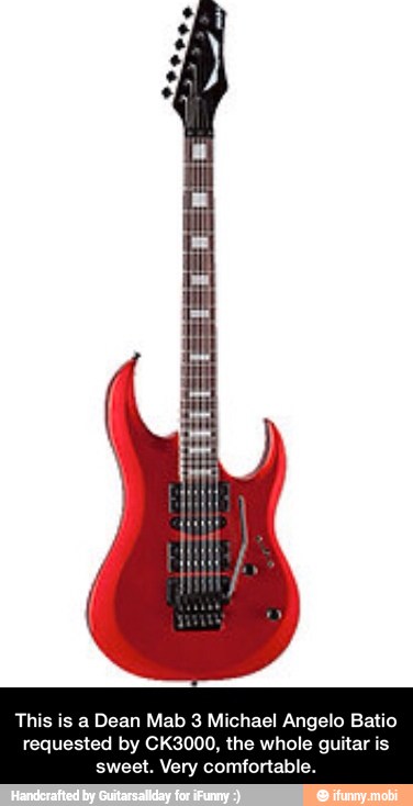 This is a Dean Mab 3 Michael Angelo Batio
requested by CK3000, the whole guitar is
sweet. Very comfortable. - This is a Dean Mab 3 Michael Angelo Batio requested by CK3000, the whole guitar is sweet. Very comfortable.