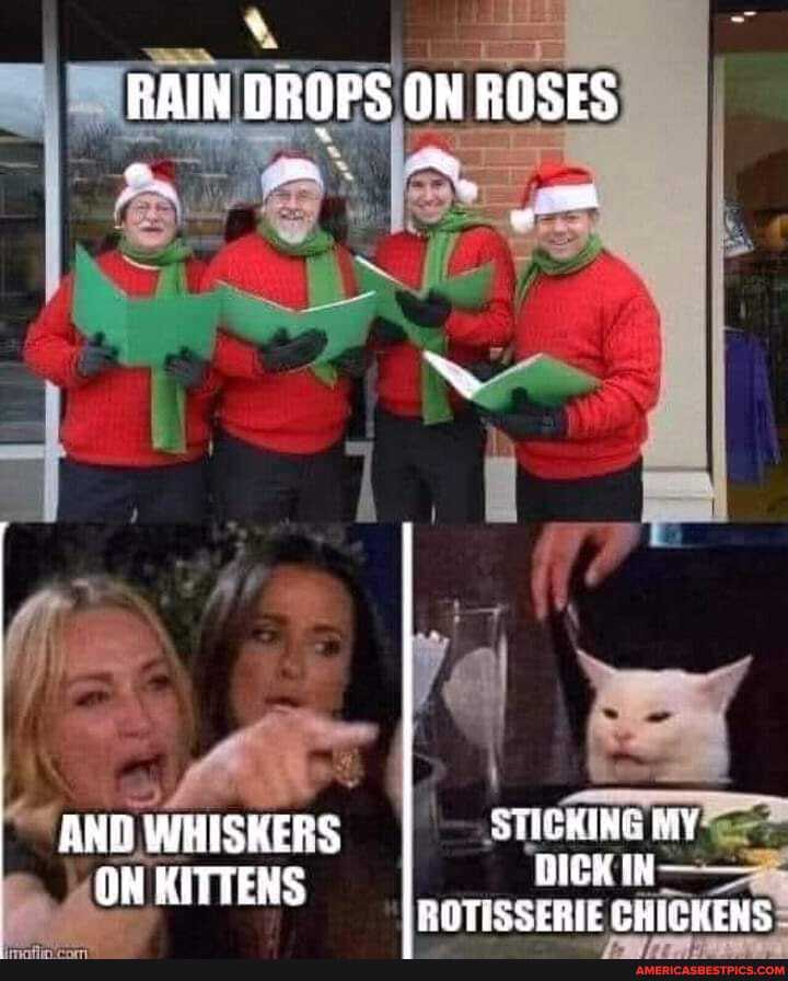 RAIN DROPS ON ROSES
- a,
I AND WHISKERS STIGKING MY OH KITTENS GIEX IN -
ROTISSERIE CHICKENS