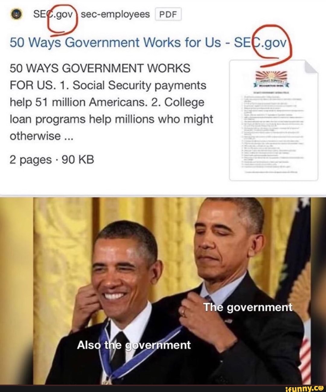 O SEf.gov)sec-employees PDF 50 Ways Government Works for Us se 50 WAYS  GOVERNMENT