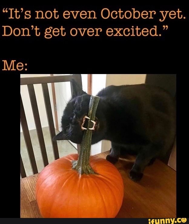 "It's not even October yet.
Don't get over excited."