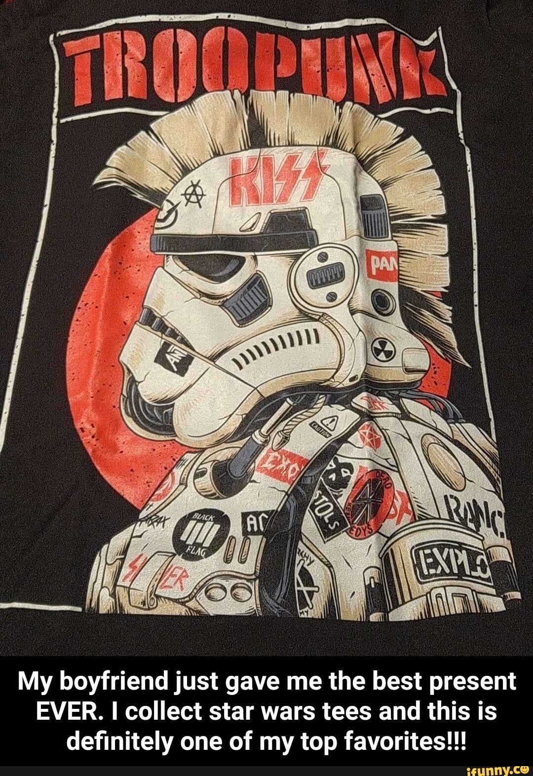 AS
My boyfriend just gave me the best present
EVER. collect star wars tees and this is definitely one of my top favorites!!! - My boyfriend just gave me the best present EVER. I collect star wars tees and this is definitely one of my top favorites!!!