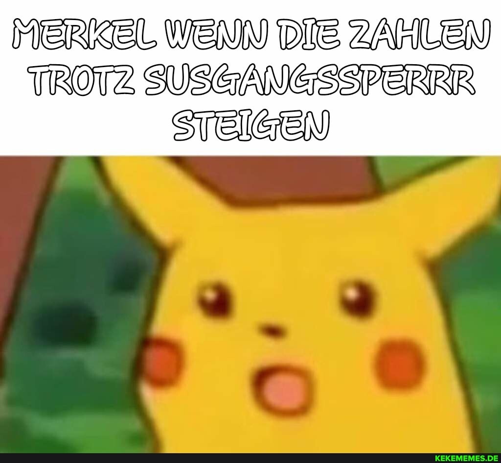 MERKEL WEIN DIE ZANLEN
TROTZ SUSGTANGSSPERRR STEIGEN