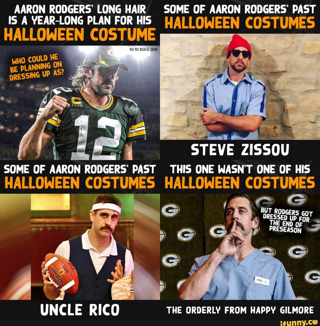 Aaron Rodgers long hair for Halloween costume - Washington Times