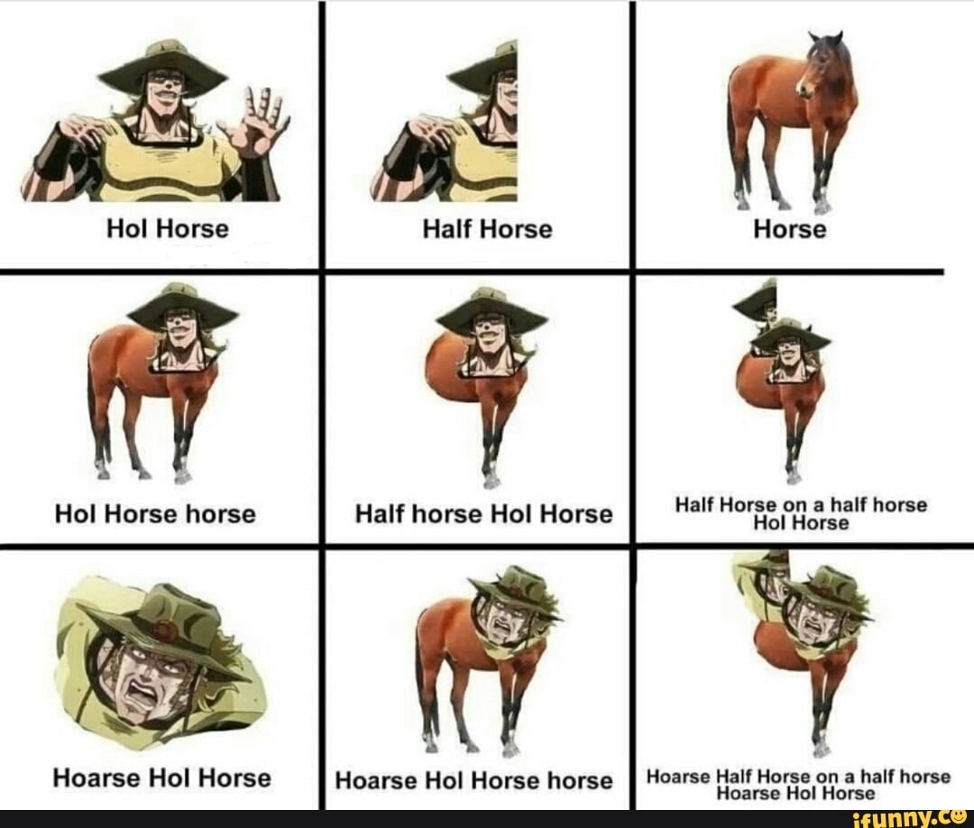 Butthole перевод. Hol Horse. Hol Horse Мем. Холл Хорс Джоджо. Хол Хорс арт.