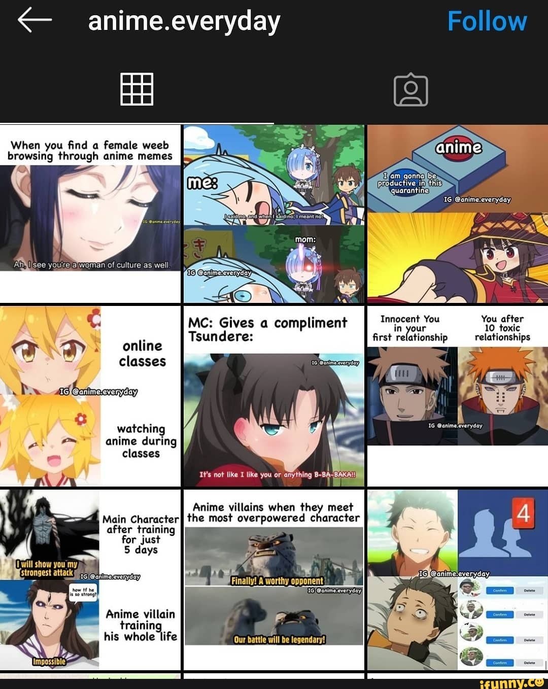 SS Follow When you find a female weal browsing through anime memes Ss fifam  qonnalbe J