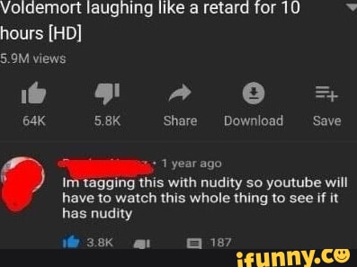 Voldemort laugning like a retard for 10 hours [HO] 5.9M views FF A O