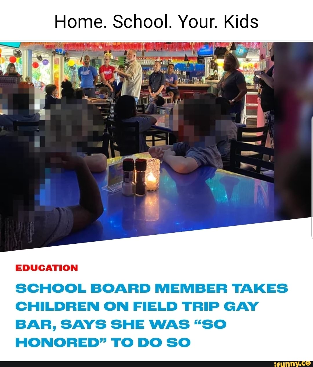 kids field trip to gay bar