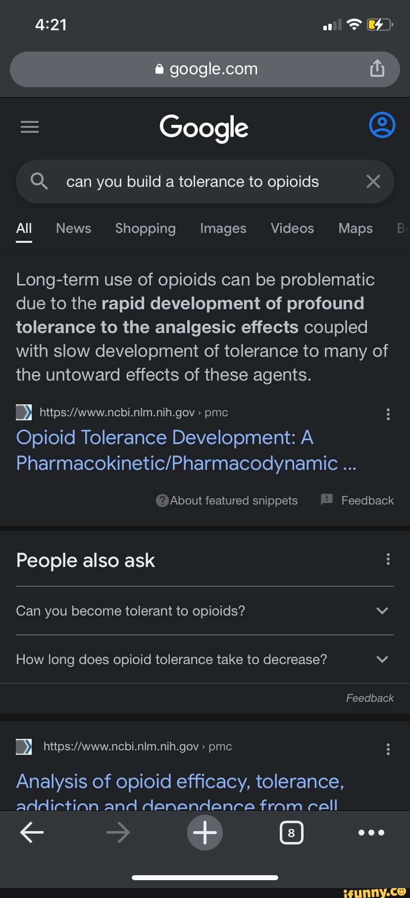 google-q-can-you-build-a-tolerance-to-opioids-x-all-news-shopping