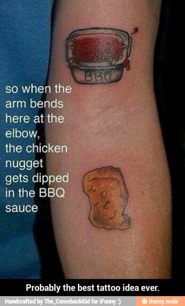 Probably the best tattoo idea ever. - Probably the best tattoo idea ever.
