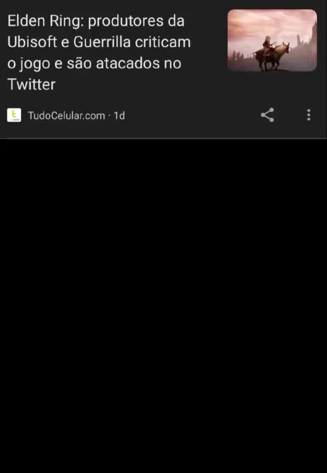 Elden Ring: produtores da Ubisoft e Guerrilla criticam o jogo e são  atacados no Twitter 